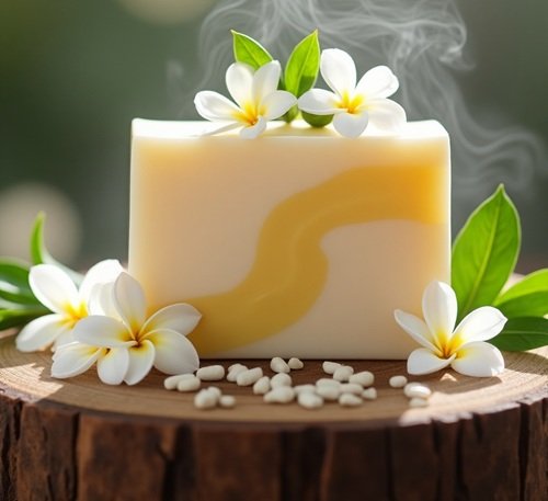Sabonete Artesanal de Jasmim: Exotismo, Hidratação e Equilíbrio para Sua Pele!