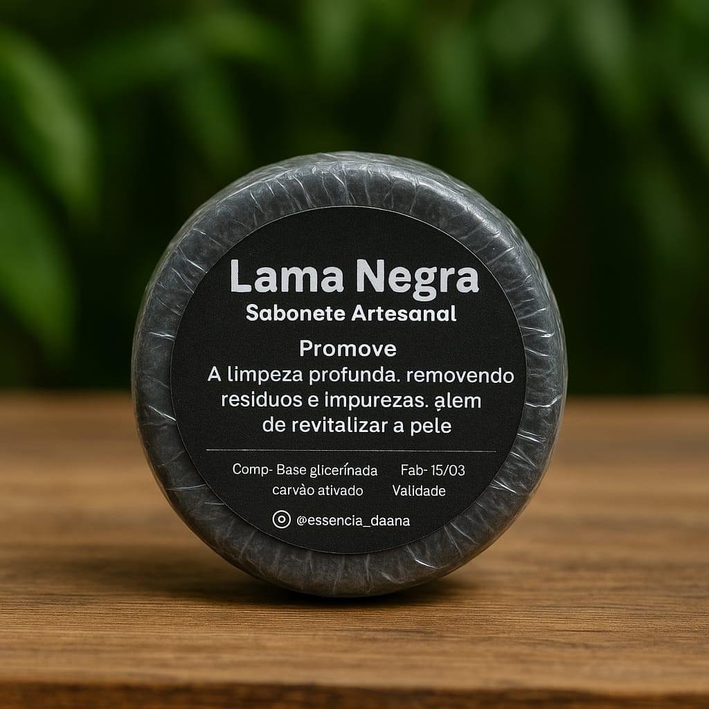Sabonete Artesanal Argila Preta